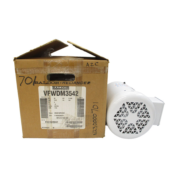 BALDOR VFWDM3542 35H815P672G1 230/460V 2.8/1.4A NSMP
