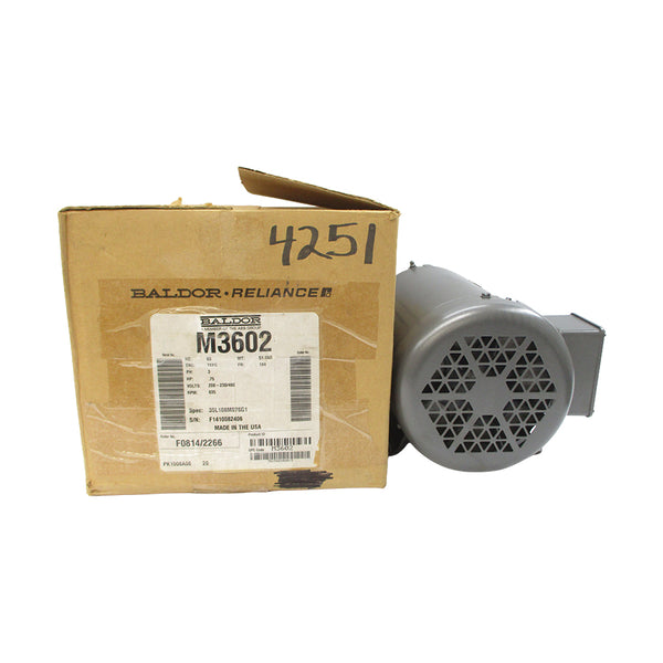 BALDOR M3602 35L108M976G1 208-230/460V 3.1-3.2/1.6A NSMP