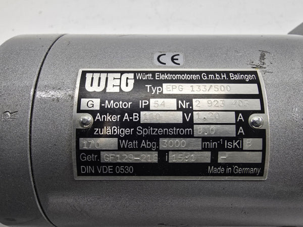 WEG EPG133/500 180V 1.20/8.0A NSNP