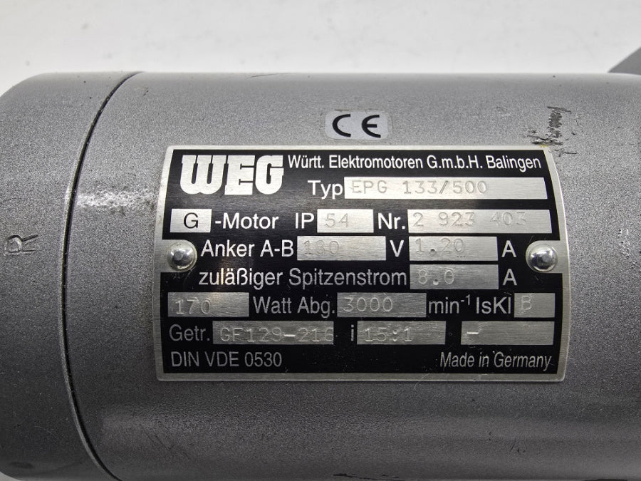 WEG EPG133/500 180V 1.20/8.0A NSNP