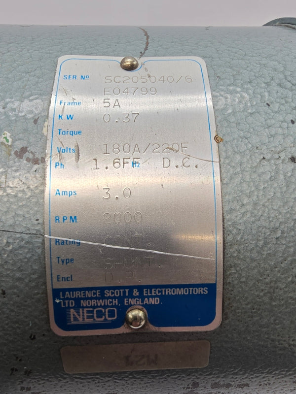 NECO E04799 180/220V 3.0A (AS PICTURED) NSNP
