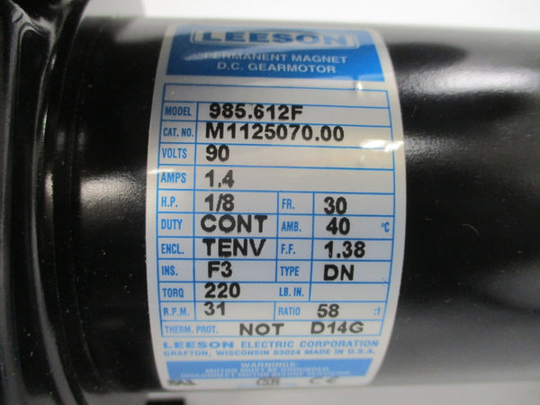 LEESON M1125070.00 985.612F 90VDC 1.4A NSMP