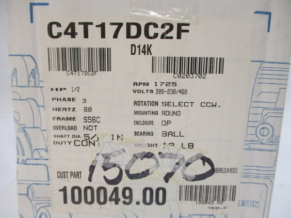 LEESON 100049.00 C4T17DC2F 208-230/460V 1.9-2/1A NSMP