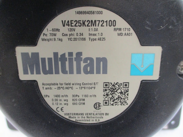 VOSTERMANS V4E25K2M72100 4E25 120V 1.0A NSMP