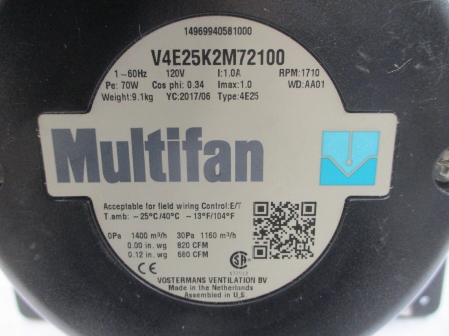 VOSTERMANS V4E25K2M72100 4E25 120V 1.0A NSMP