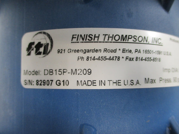 FINISH THOMPSON DB15P-M209 208-230/460V 8.00-7.60/3.80A NSNP