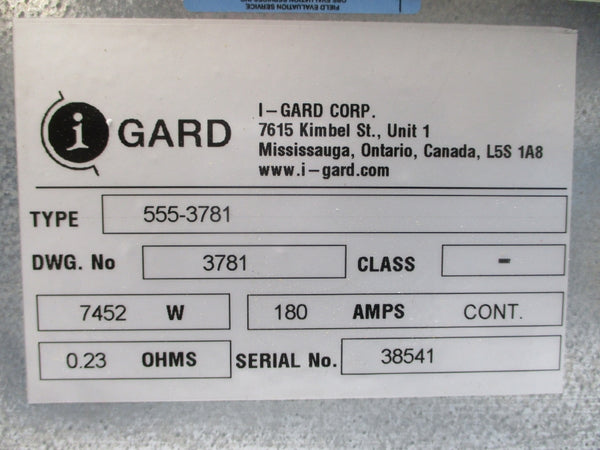 I-GARD 555-3781 180A NSNP