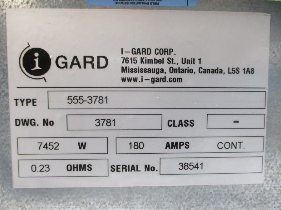 I-GARD 555-3781 180A NSNP