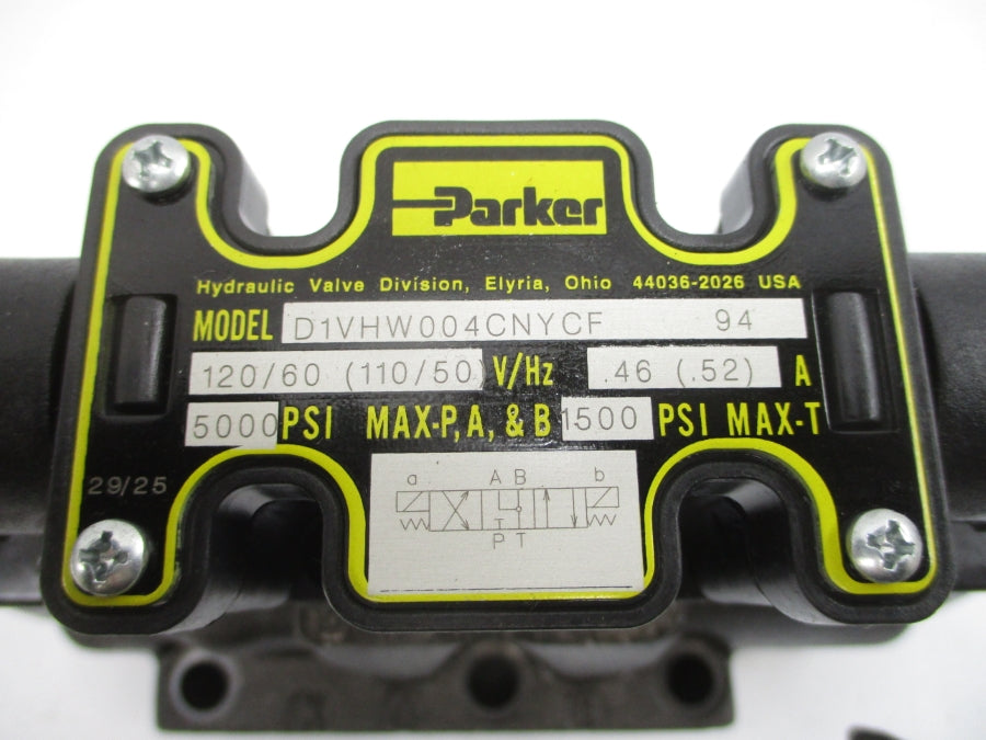 PARKER D61VW003C4NYCF94 110/120V .46/.52A 1500/5000PSI NSNP
