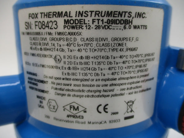 FOX THERMAL INSTRUMENTS FT1-09IDDBH 12-28VDC NSNP