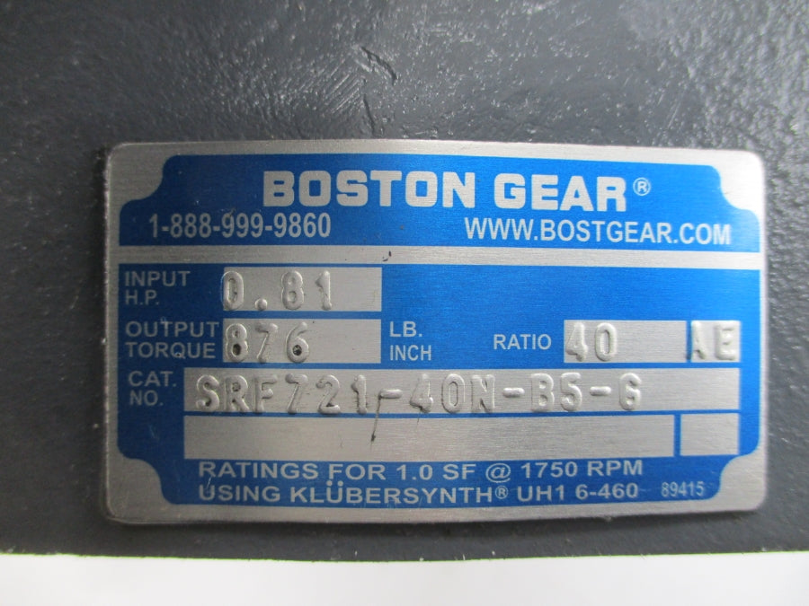 BOSTON GEAR SRF721-40N-B5-G NSNP