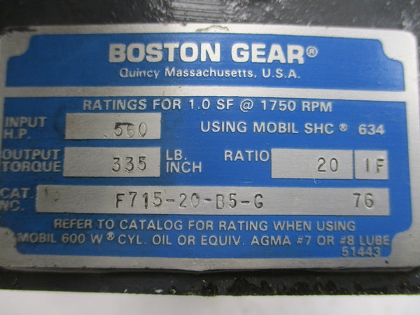 BOSTON GEAR F715-20-B5-G NSNP
