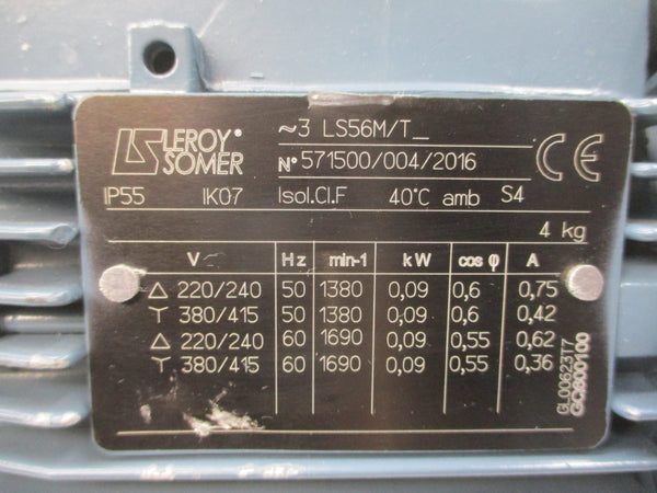 LEROY SOMER LS56M/T 6RA691A17001 415V 0.36A NSNP