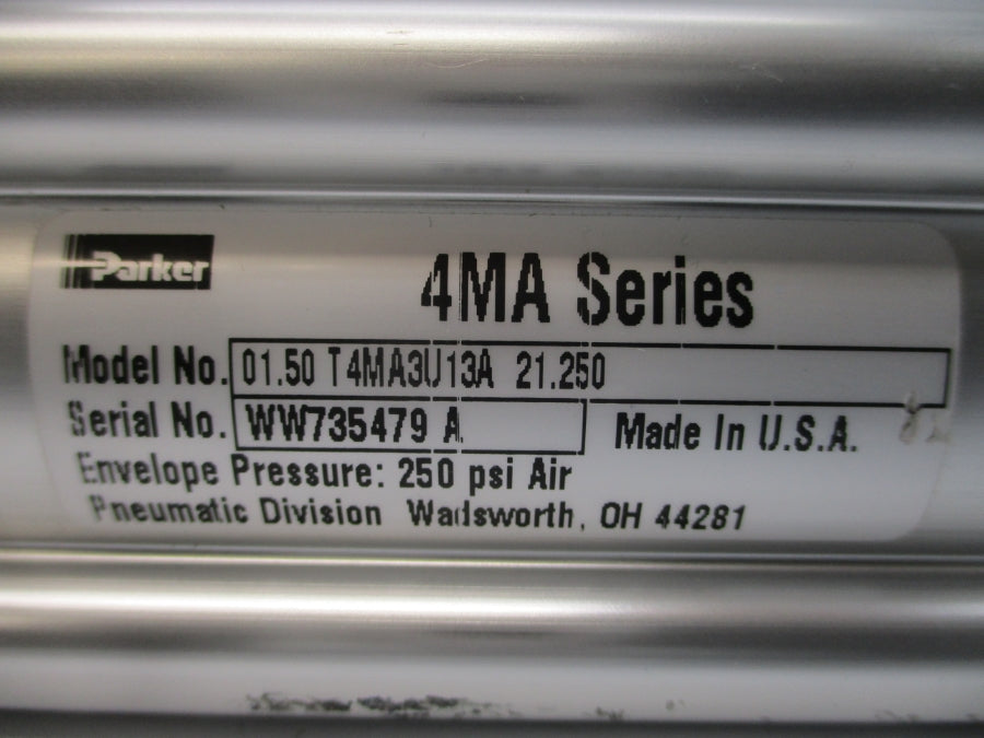 PARKER 01.50T4MA3U13A 21.250 SER. 4MA 250PSI NSNP