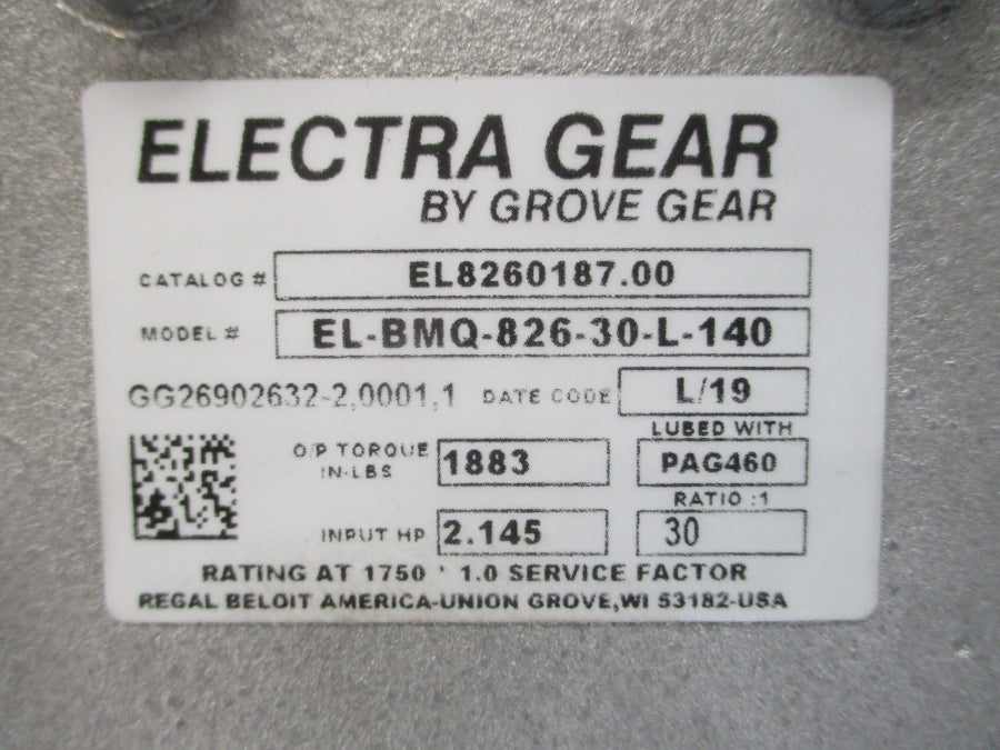 ELECTRA GEAR EL-BMQ-826-30-L-140 EL8260187.00 NSNP