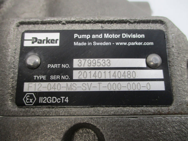 PARKER 3799533 F12-040-MS-SV-T-000-000-0 NSNP