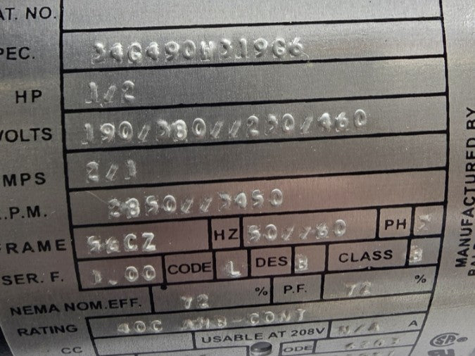 AER 34G490H319G6 460V 2/1A NSNP