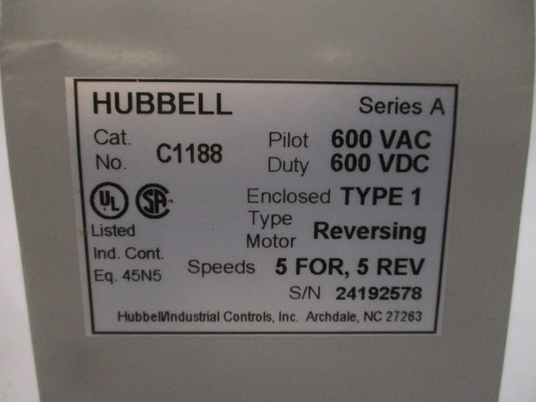 HUBBELL C1188 SER. A 600VAC/DC REV. 5 NSMP