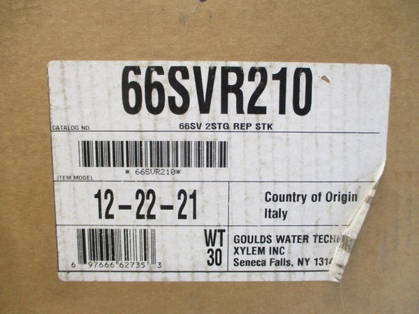GOULDS WATER TECHNOLOGY 66SVR210 NSMP