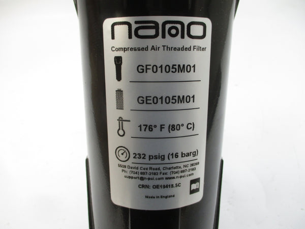 NAMO GF0105M01 232PSI 1" NSMP