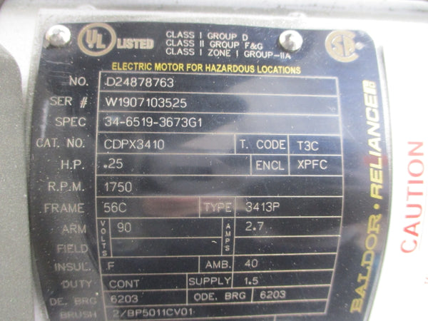 BALDOR CDPX3410 34-6519-3673G1 90V 2.7A NSMP