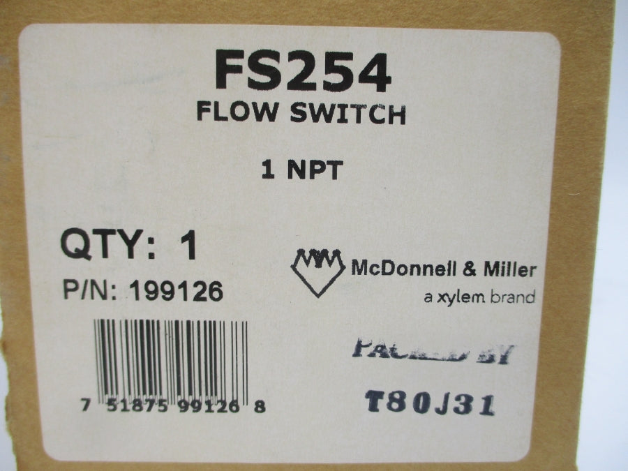 MCDONNELL & MILLER 199126 FS-254 REV. 2 1" NSMP