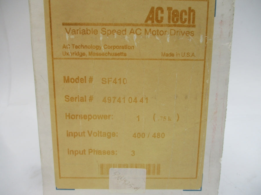 AC TECH SF410 400/480VAC 2.9/2.5A NSMP