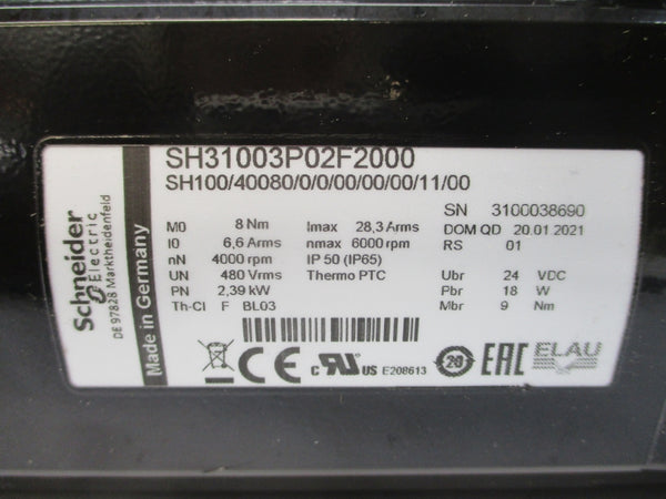 SCHNEIDER ELECTRIC SH31003P02F2000 (AS PICTURED) 480V 28.3A NSNP