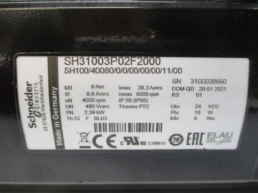 SCHNEIDER ELECTRIC SH31003P02F2000 (AS PICTURED) 480V 28.3A NSNP