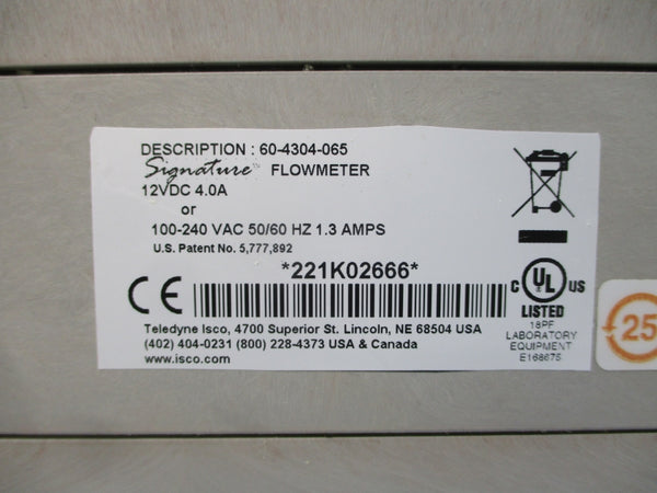 TELEDYNE 60-4304-065 100-240VAC 1.3A NSNP