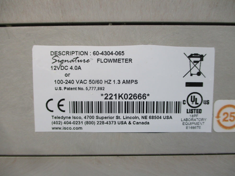 TELEDYNE 60-4304-065 100-240VAC 1.3A NSNP
