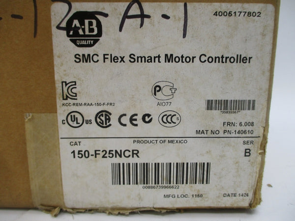 ALLEN BRADLEY 150-F25NCR SER. B F/W 6.008 200-600VAC 25A NSMP
