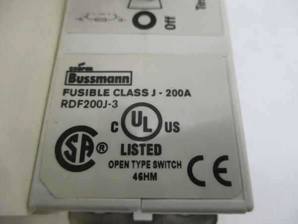 BUSSMANN RDF200J-3 600VAC 200A NSMP