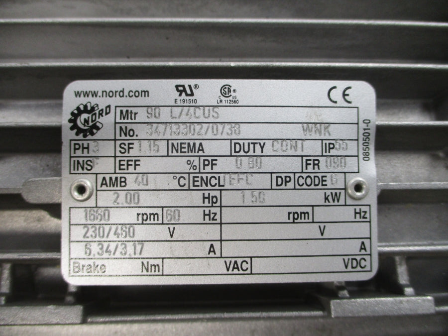 NORD 90L/4CUS 230/460V 6.34/3.17A NSNP