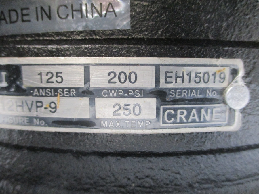 CRANE G12HVP-9 200PSI 8" NSNP