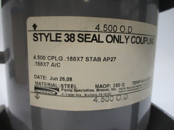 DRESSER STYLE 38 0038-9037-201 4.500" NSNP