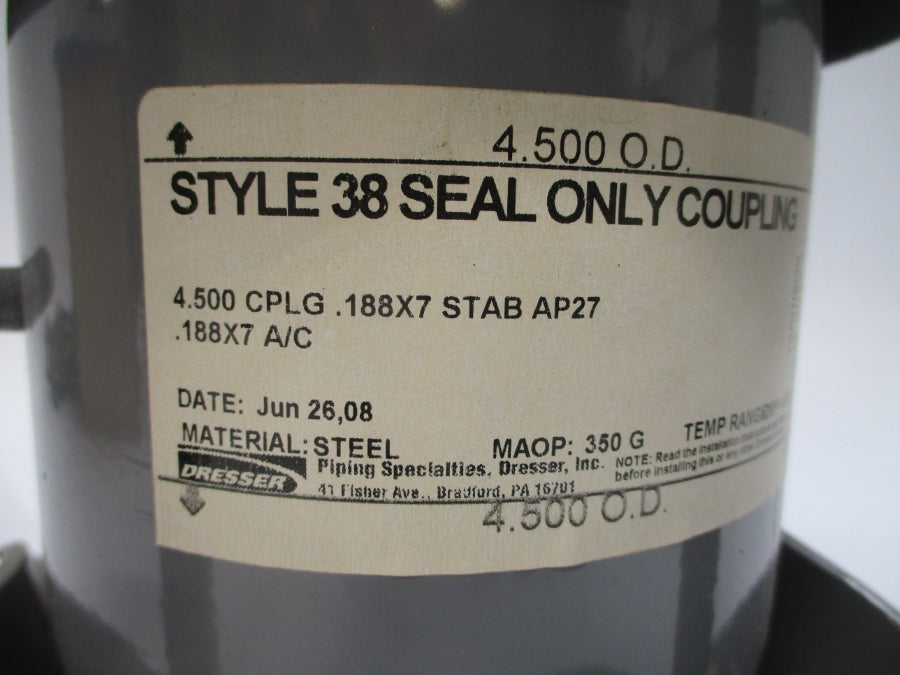 DRESSER STYLE 38 0038-9037-201 4.500" NSNP