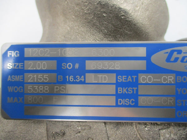 CONVAL 12C2-1058J-6300 5388PSI 2.00" NSNP