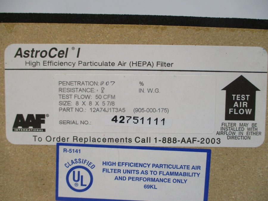 AAF 12A74J1T3A5 8"X8"X5-7/8" NSNP