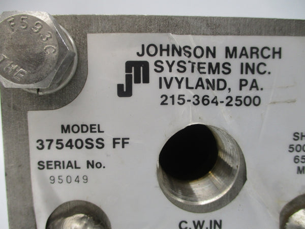 JOHNSON MARCH SYSTEMS 37540SS FF 500/5000PSI 650/1000'F NSNP