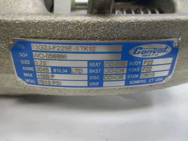 CONVAL 13G2J-F225E-STK12 7613PSI 0.75" NSNP