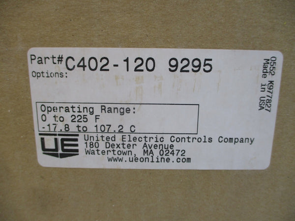 UNITED ELECTRIC CONTROLS C402-1209295 480VAC 15A NSMP