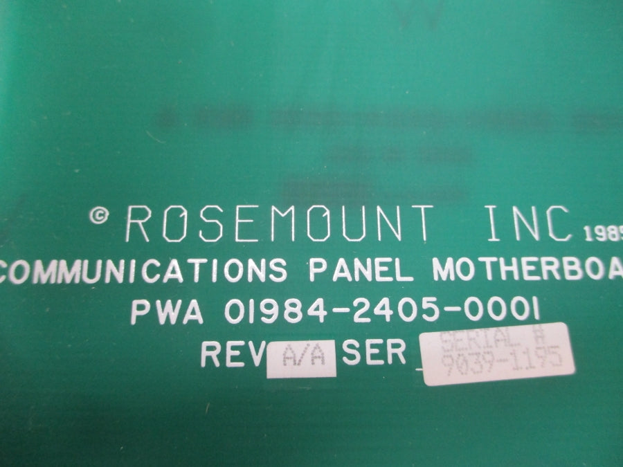ROSEMOUNT 01984-2409-0001 REV. C/C UNMP