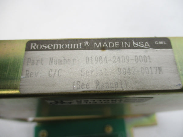 ROSEMOUNT 01984-2409-0001 REV. C/C UNMP