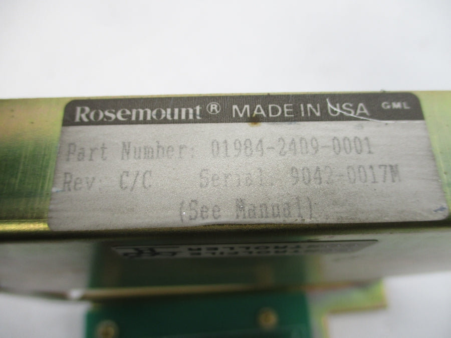 ROSEMOUNT 01984-2409-0001 REV. C/C UNMP