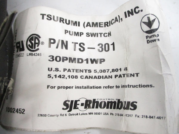 TSURUMI TS-301 30PMD1WP 120VAC 13A NSNP