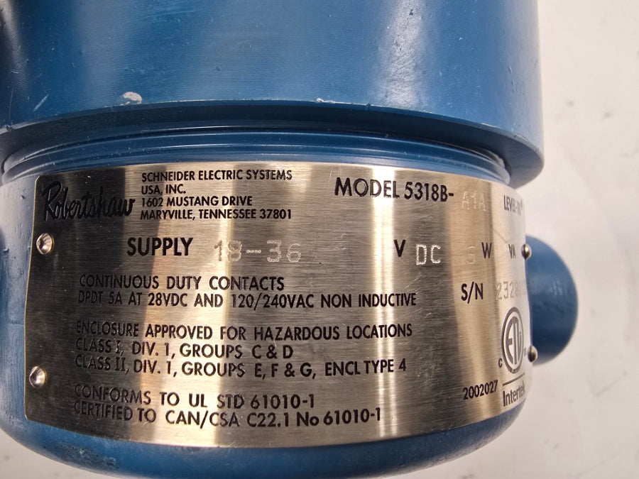 ROBERTSHAW 5318B-A1A 18-36VDC 5A NSNP