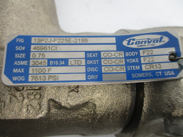 CONVAL 13P2J-F225E-2199 7613PSI 0.75" NSNP