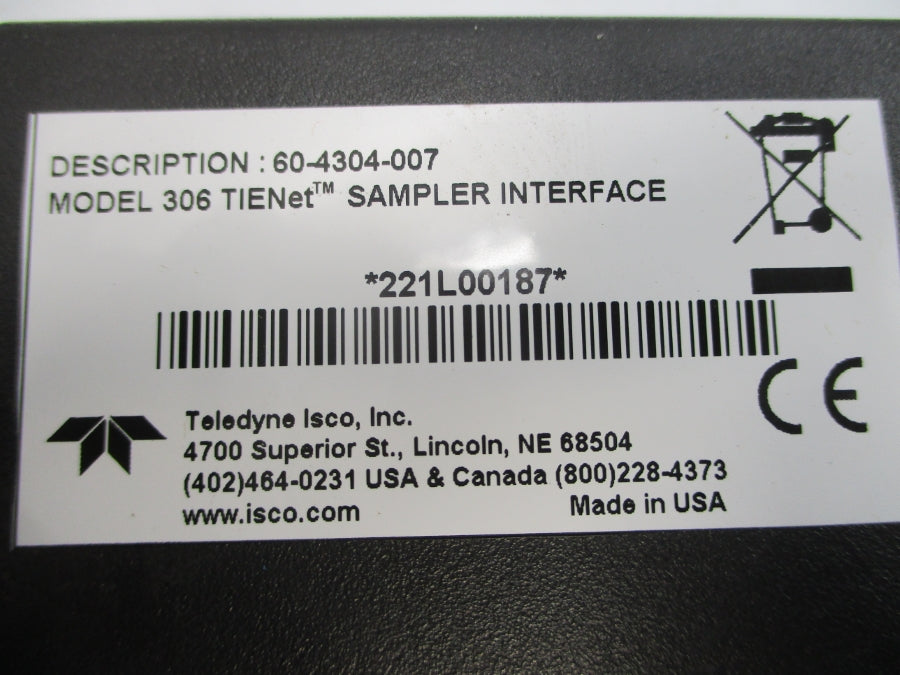 TELEDYNE ISCO 306 60-4304-007 NSNP