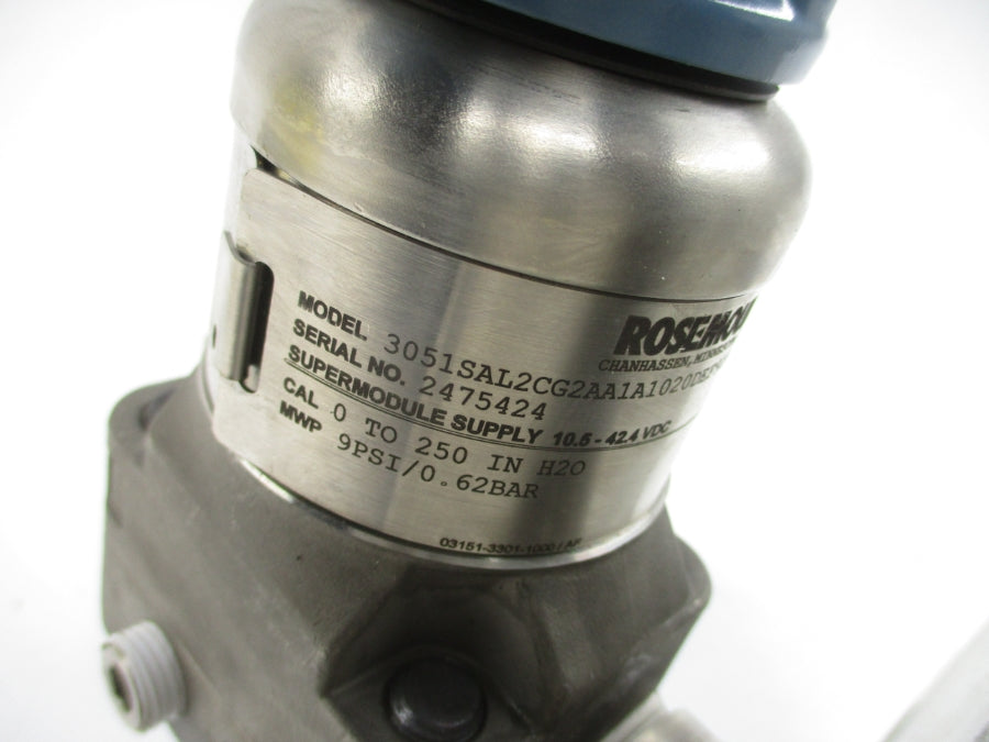 ROSEMOUNT 3051SAL2CG2AA1A1020DEF91DA20 10.5-42.4VDC 9PSI NSNP
